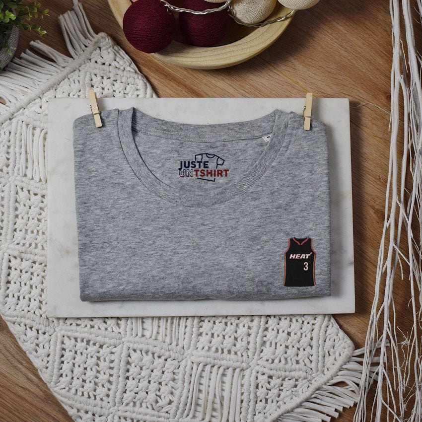 Juste Un T-shirt Miami Heat t-shirt brodé blanc basket