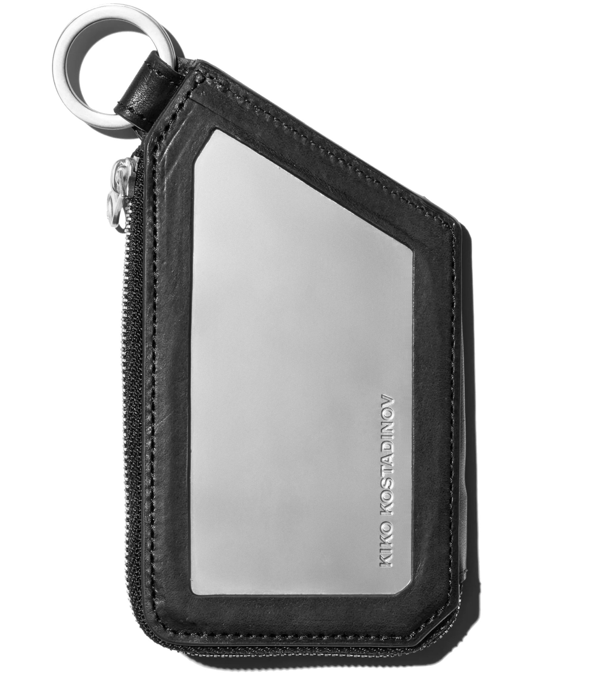 Kiko Kostadinov Bags OHNE Wallet portefeuille Obsidian Black en cuir grainé