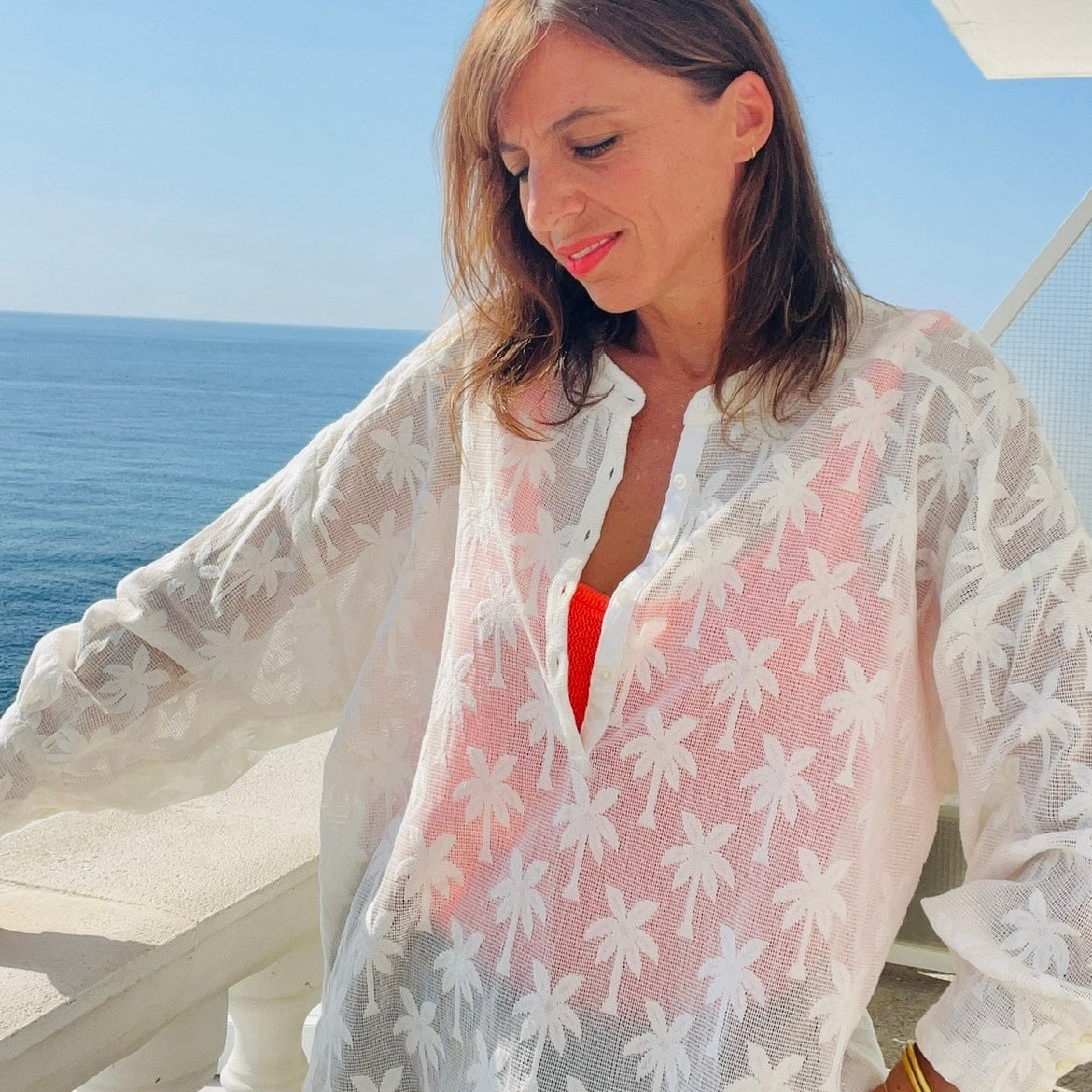 PANTRUCHE Chemises COLETTE Palmspring blouse coton taille unique