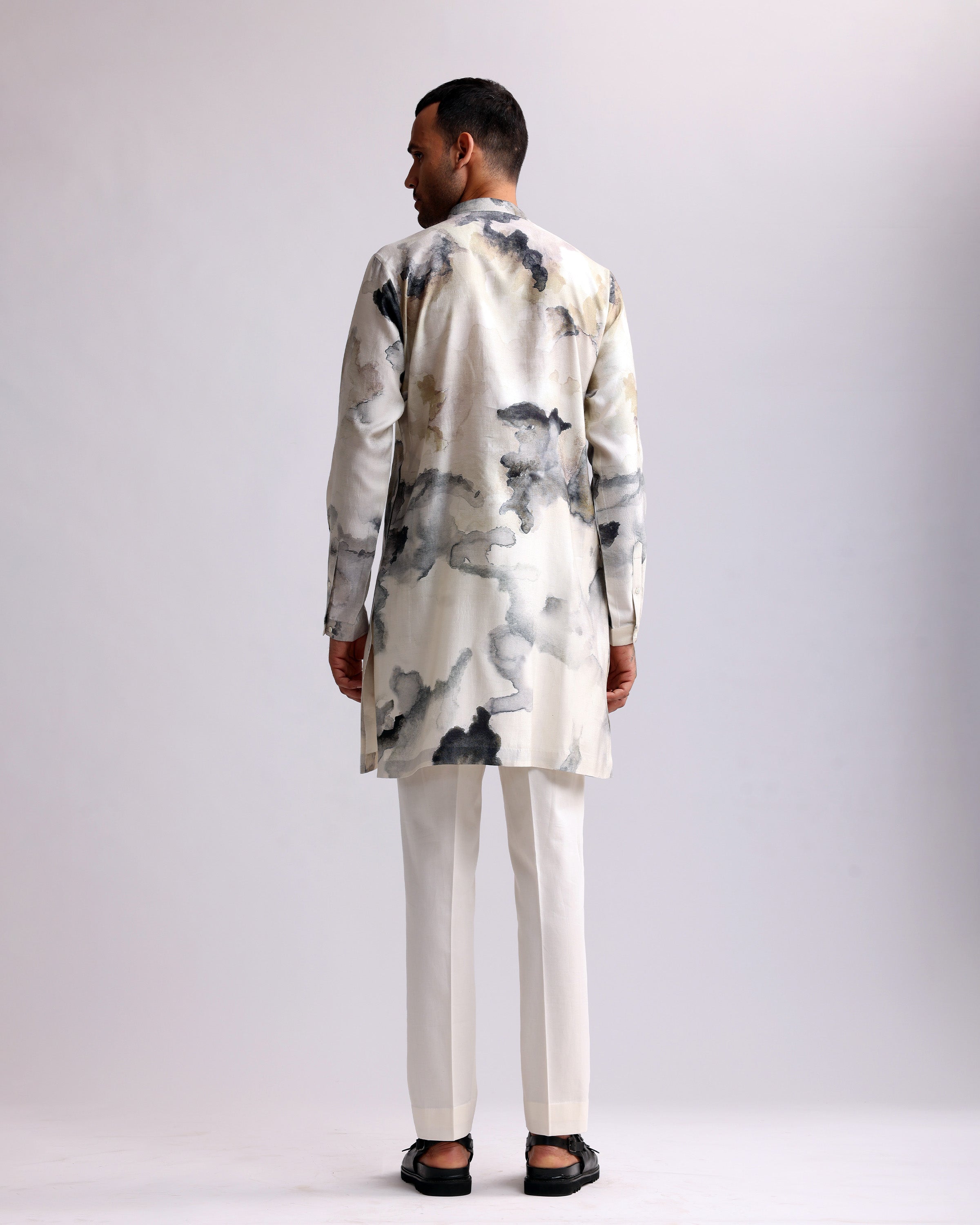 COUNTRYMADE Kurtas CHROMITE PRINTED KURTA kurta imprimé en soie