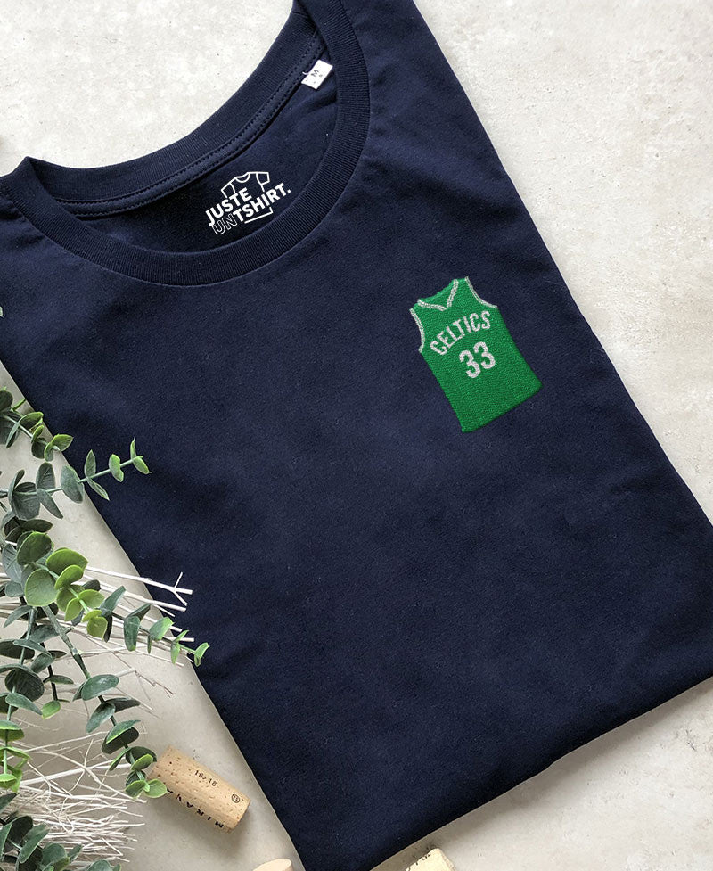 Juste Un T-shirt T-shirts Brodés Boston Celtics t-shirt blanc brodé