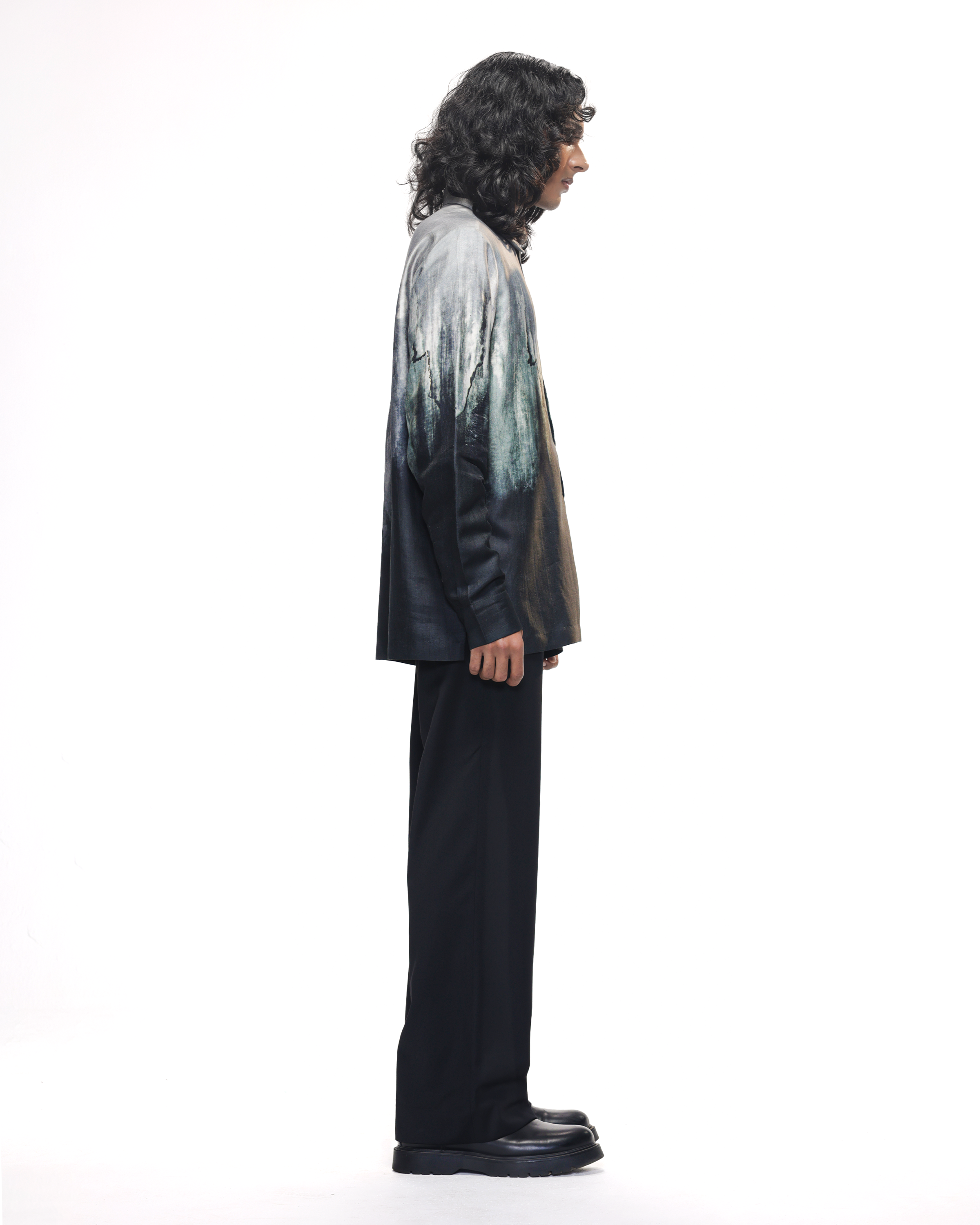 COUNTRYMADE Shirts Molten Metal Shirt en soie imprimée