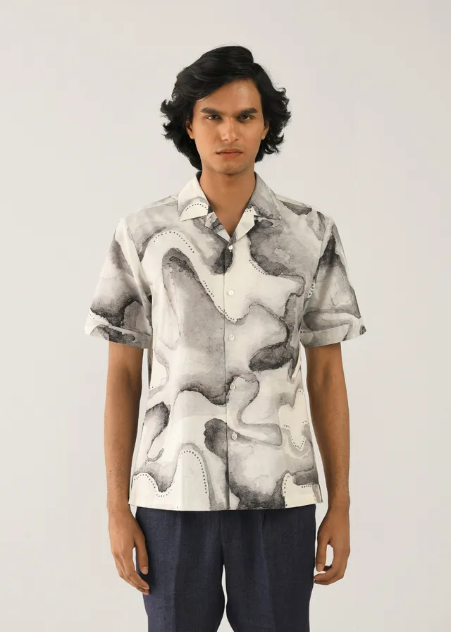 COUNTRYMADE Shirts Smoke Screen Shirt chemise taille sur commande lin-coton