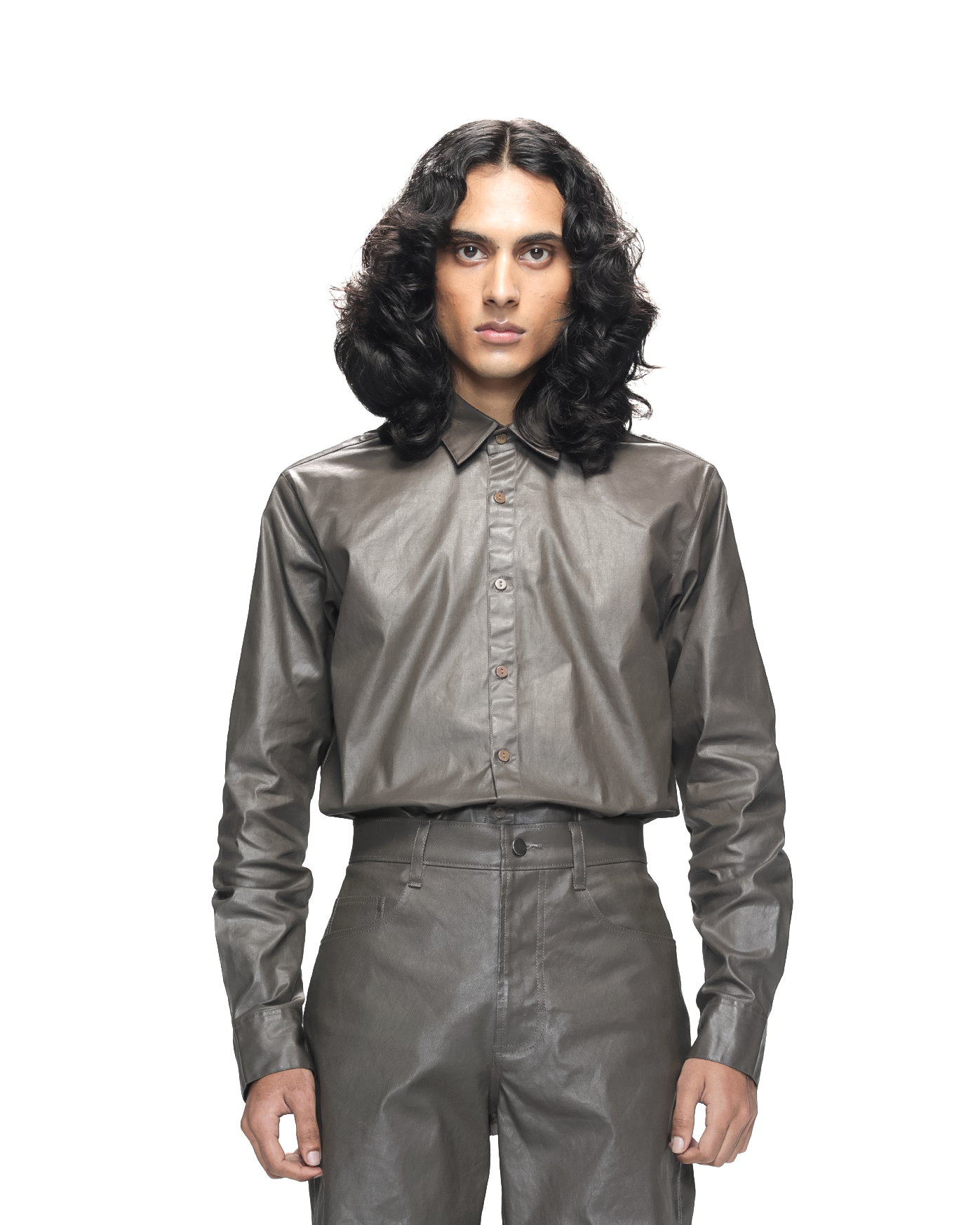 COUNTRYMADE Shirts Coated Cotton Shirt chemise XS-XXL coton enduit effet cuir