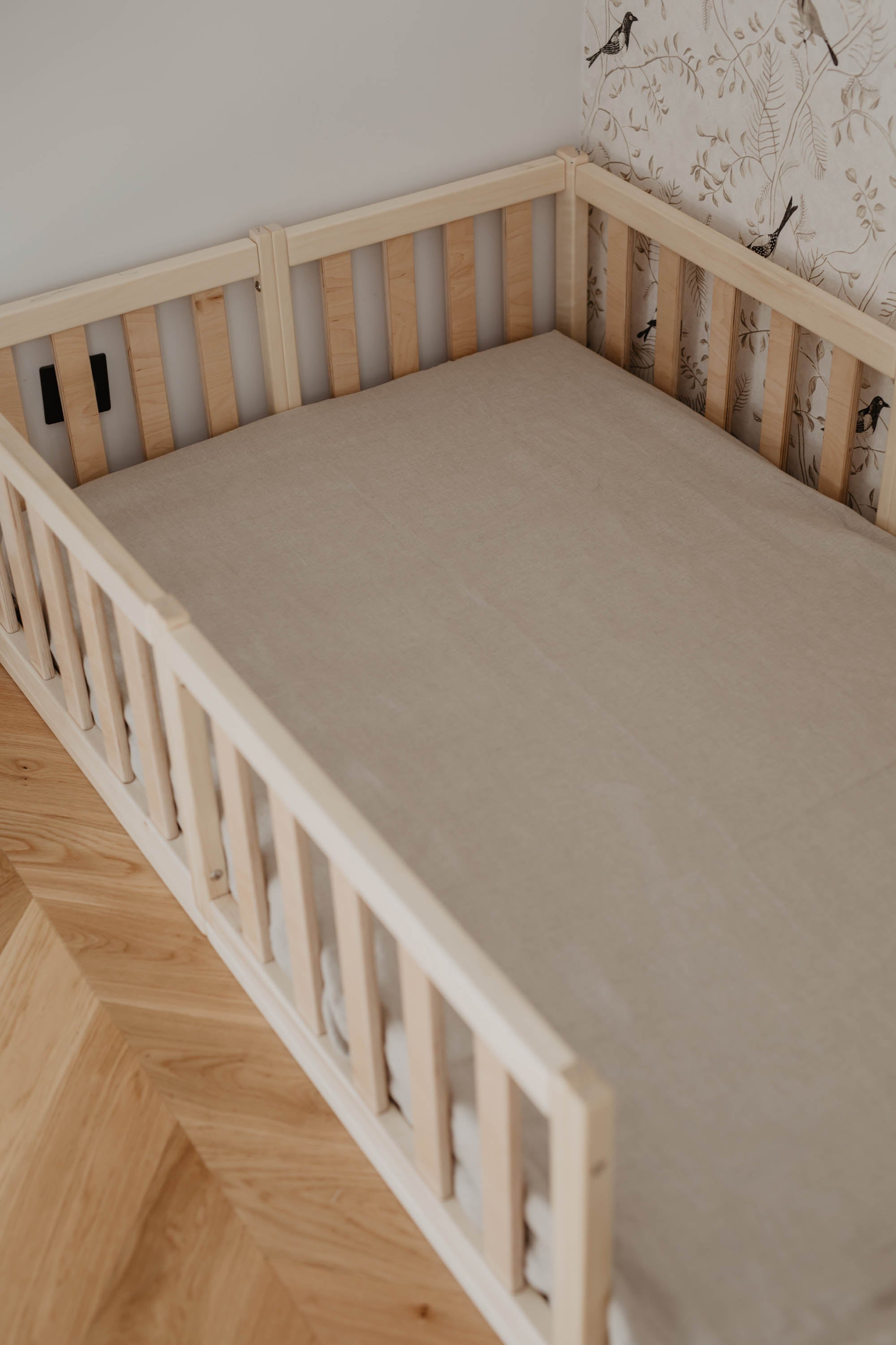 Laumė linen Baby and Kids drap housse bébé en lin 60 x 120 cm