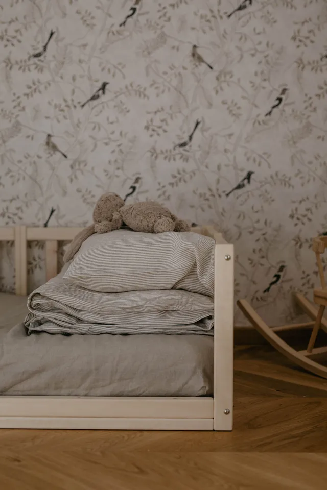 Laumė linen Baby and Kids drap housse bébé en lin 60 x 120 cm