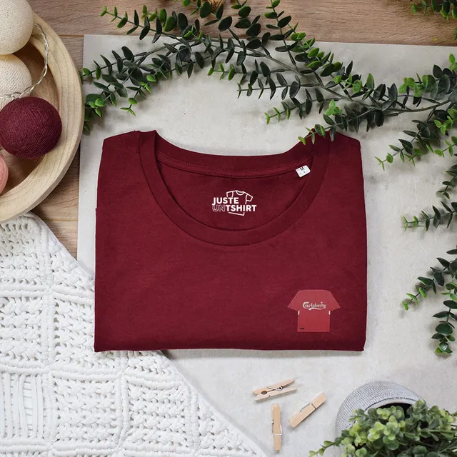 Juste Un T-shirt T-shirts Brodés Liverpool FC t-shirt blanc