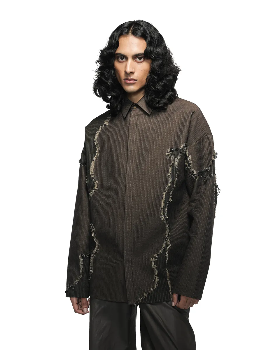 COUNTRYMADE Shirts Frayed Canvas Shirt surchemise denim coton