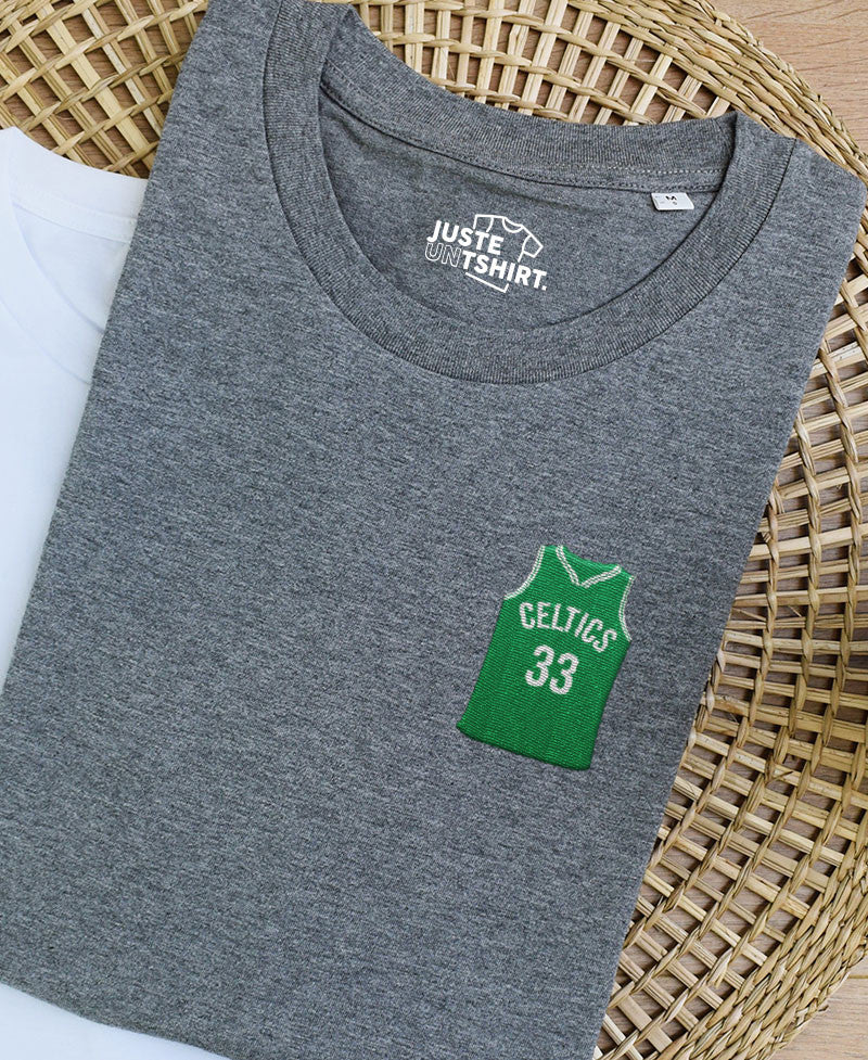 Juste Un T-shirt T-shirts Brodés Boston Celtics t-shirt blanc brodé
