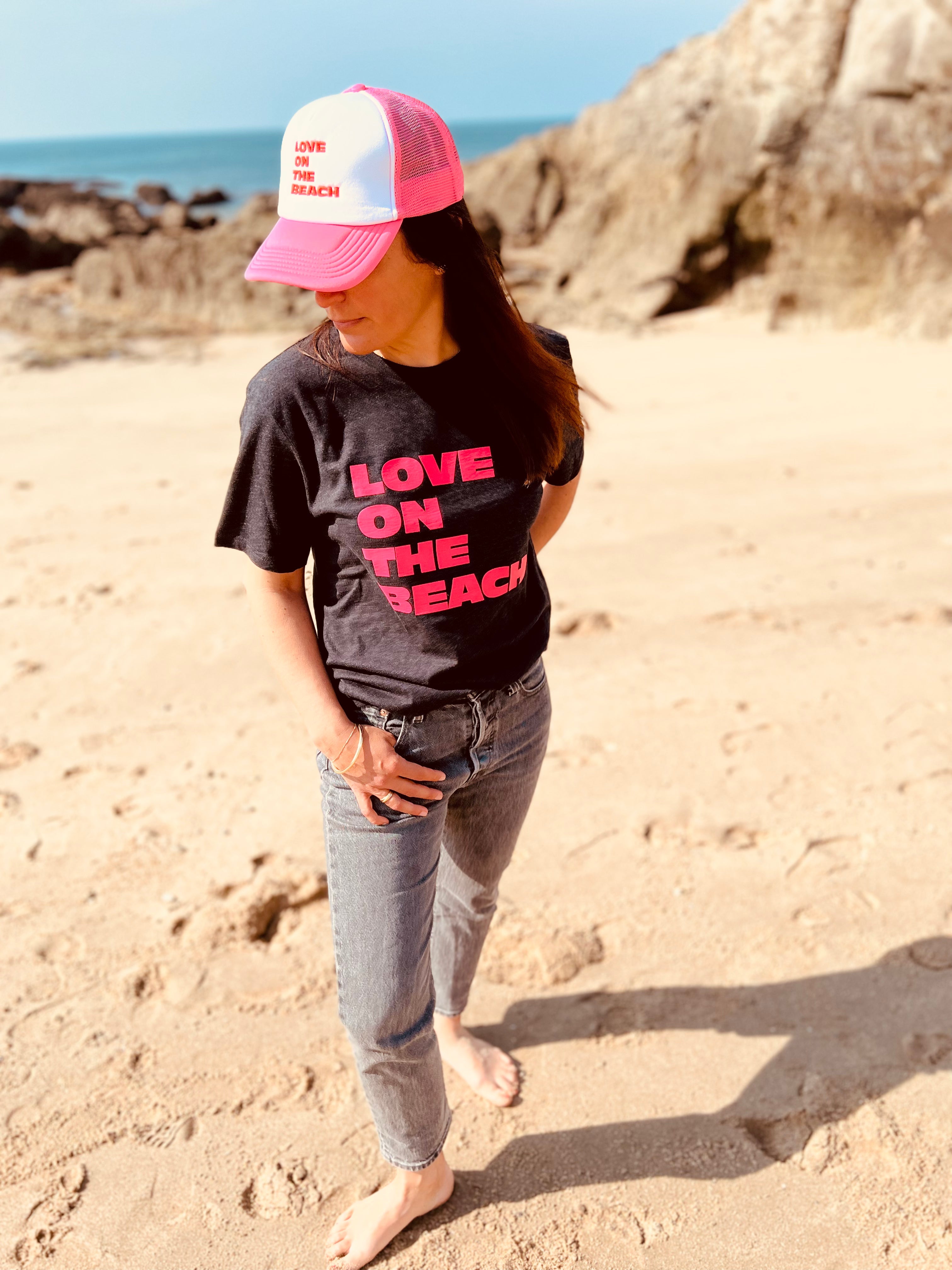 PANTRUCHE T-shirts LOVE ON THE BEACH T-shirt gris chiné S à L