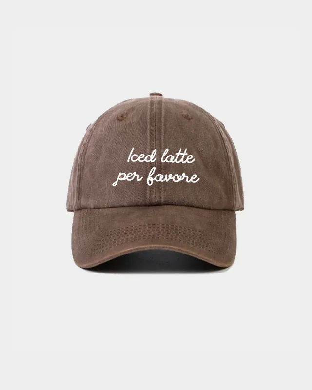 Juste Un T-shirt Casquettes Iced Latte casquette brodée vintage