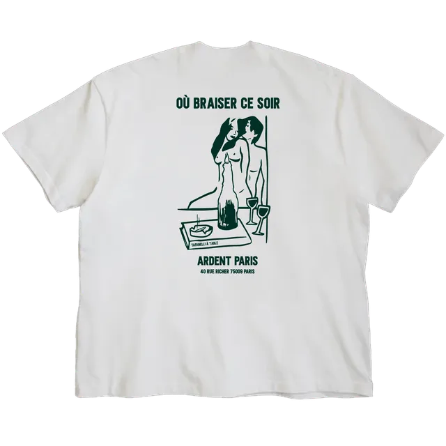 TAFANELLI T-Shirts LE FIARA t-shirt blanc col cheminée