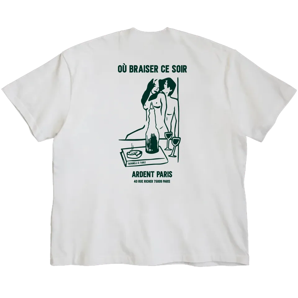 TAFANELLI T-Shirts LE FIARA t-shirt blanc col cheminée