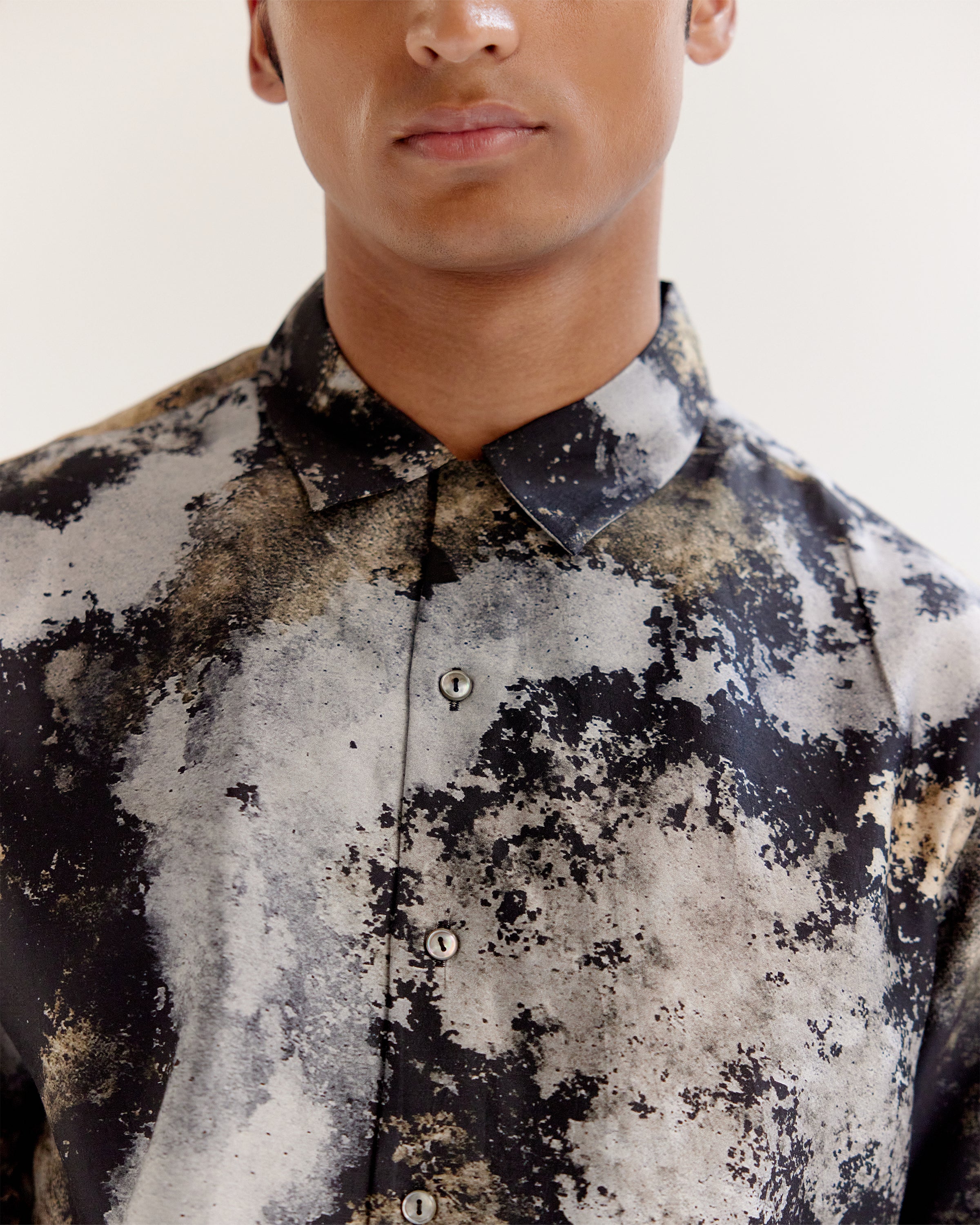 COUNTRYMADE Shirts Trail Dust Dust Cloud Camo Half Shirt en soie