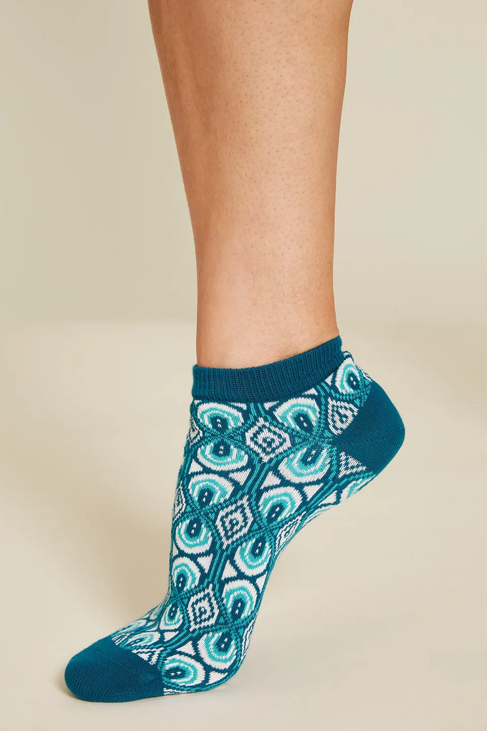 Sourire Multicolore Chaussettes femme Socquettes Lake 35-38 coton bio