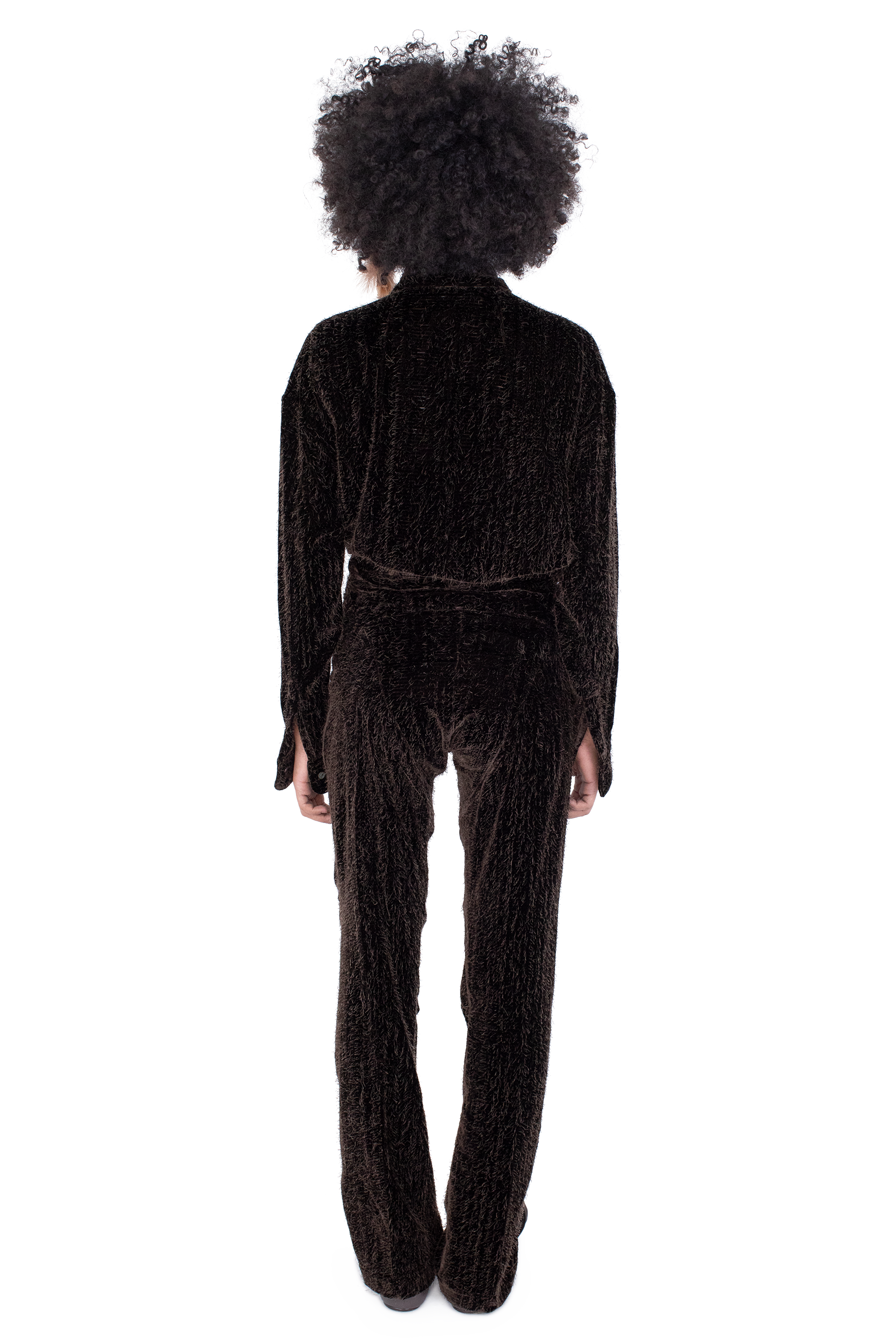 Kiko Kostadinov Bottoms CASSOWARY Trousers Hickory 34 en velours