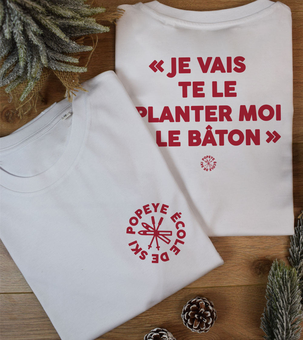 Juste Un T-shirt T-shirts Imprimés Le planté de bâton T-shirt ski