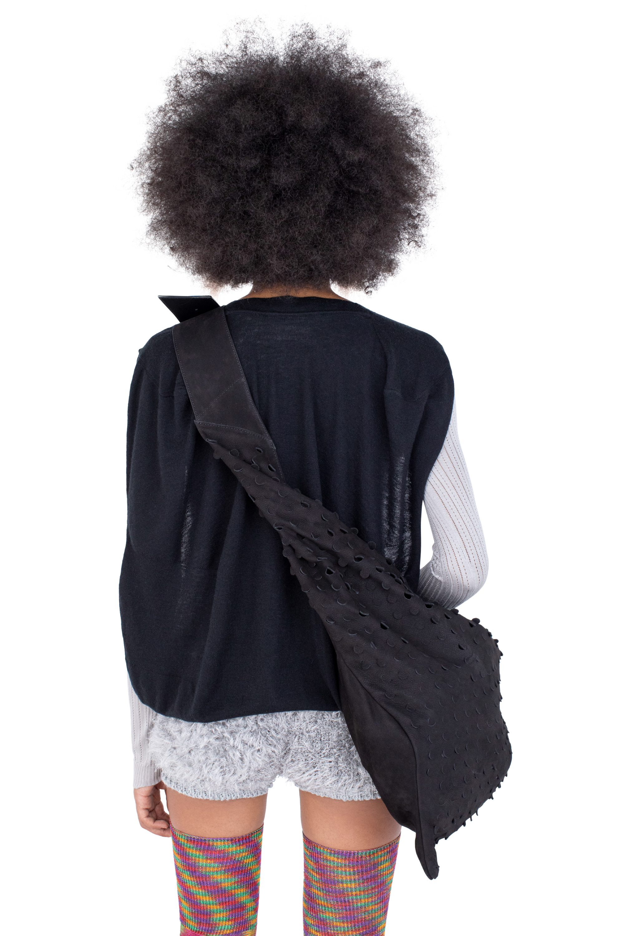 Kiko Kostadinov Bags FIORE Twisted sac Raven Black OS nubuck