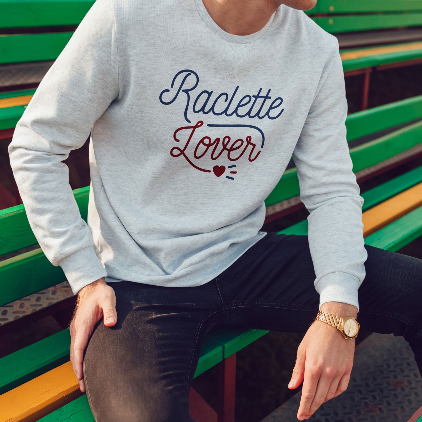 Juste Un T-shirt Sweats Imprimés Raclette Lover Sweat imprimé