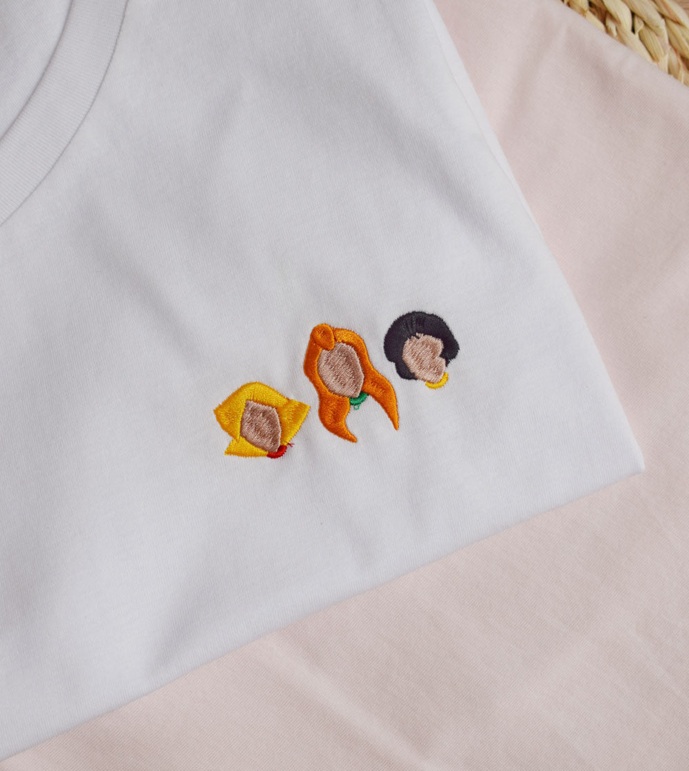 Juste Un T-shirt T-shirts Brodés Totally Spies t-shirt coton biologique