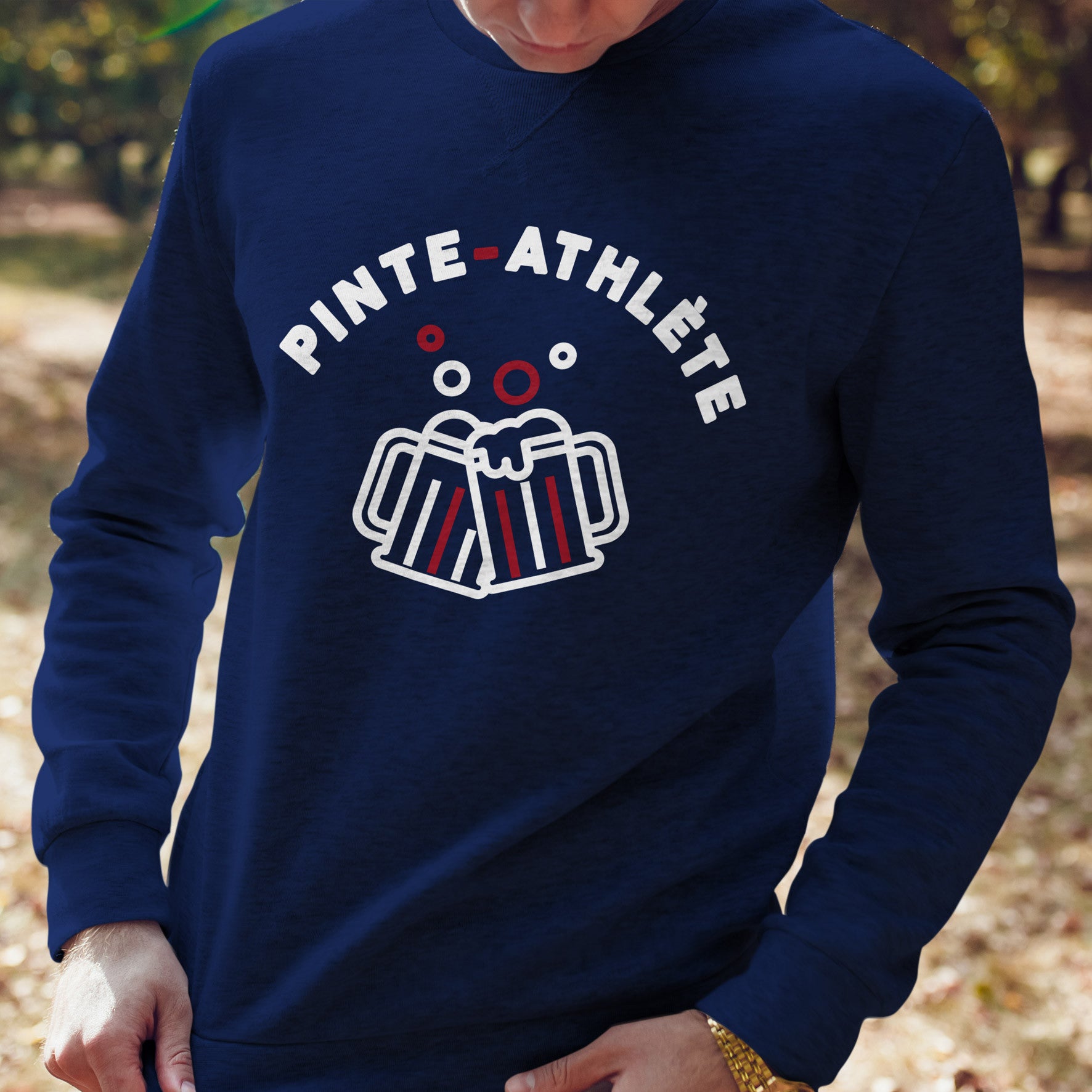 Juste Un T-shirt Sweats Imprimés Pinte athlète sweat homme humour