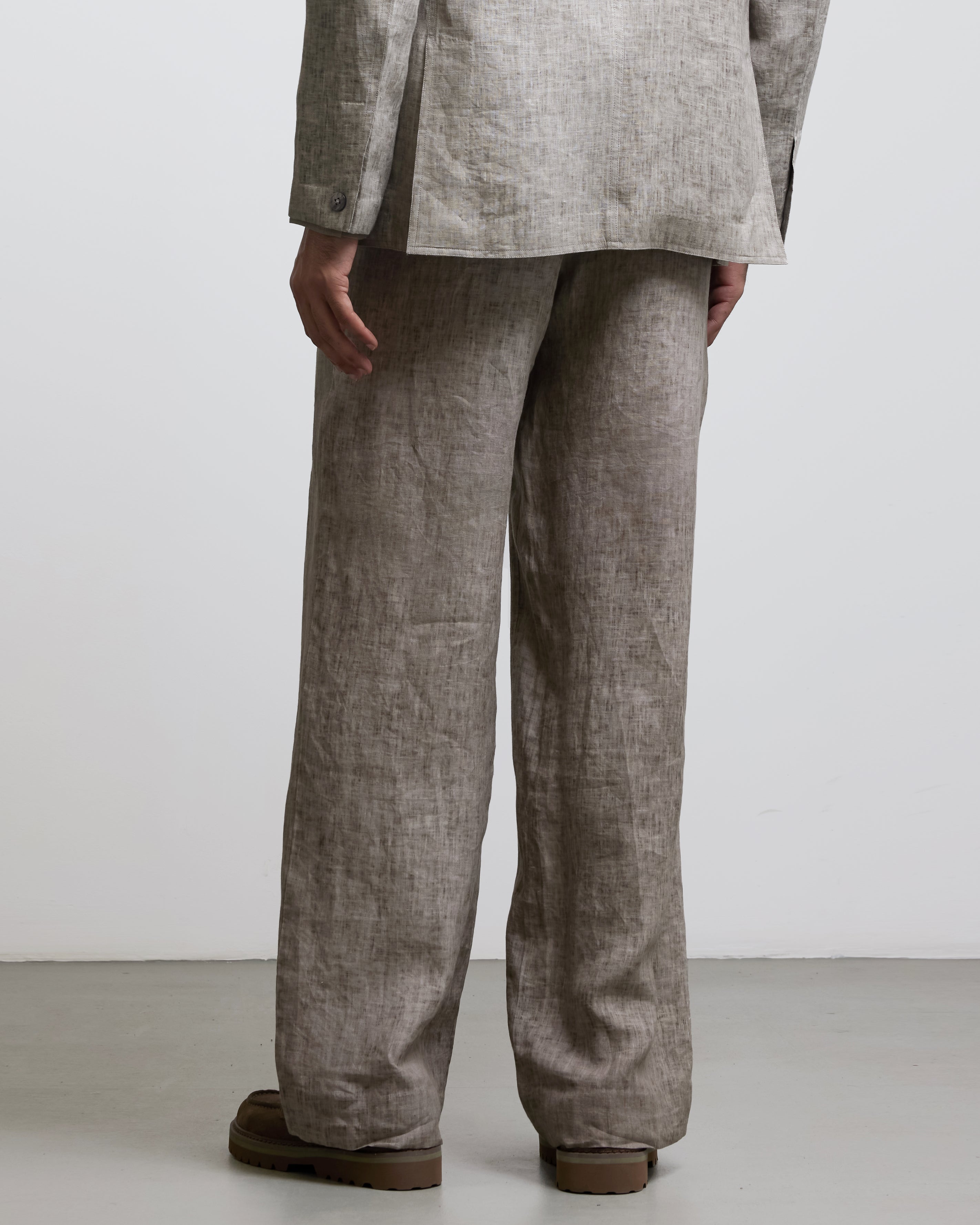 COUNTRYMADE Trousers STONE FADED GRAY TROUSERS pantalon en lin gris délavé