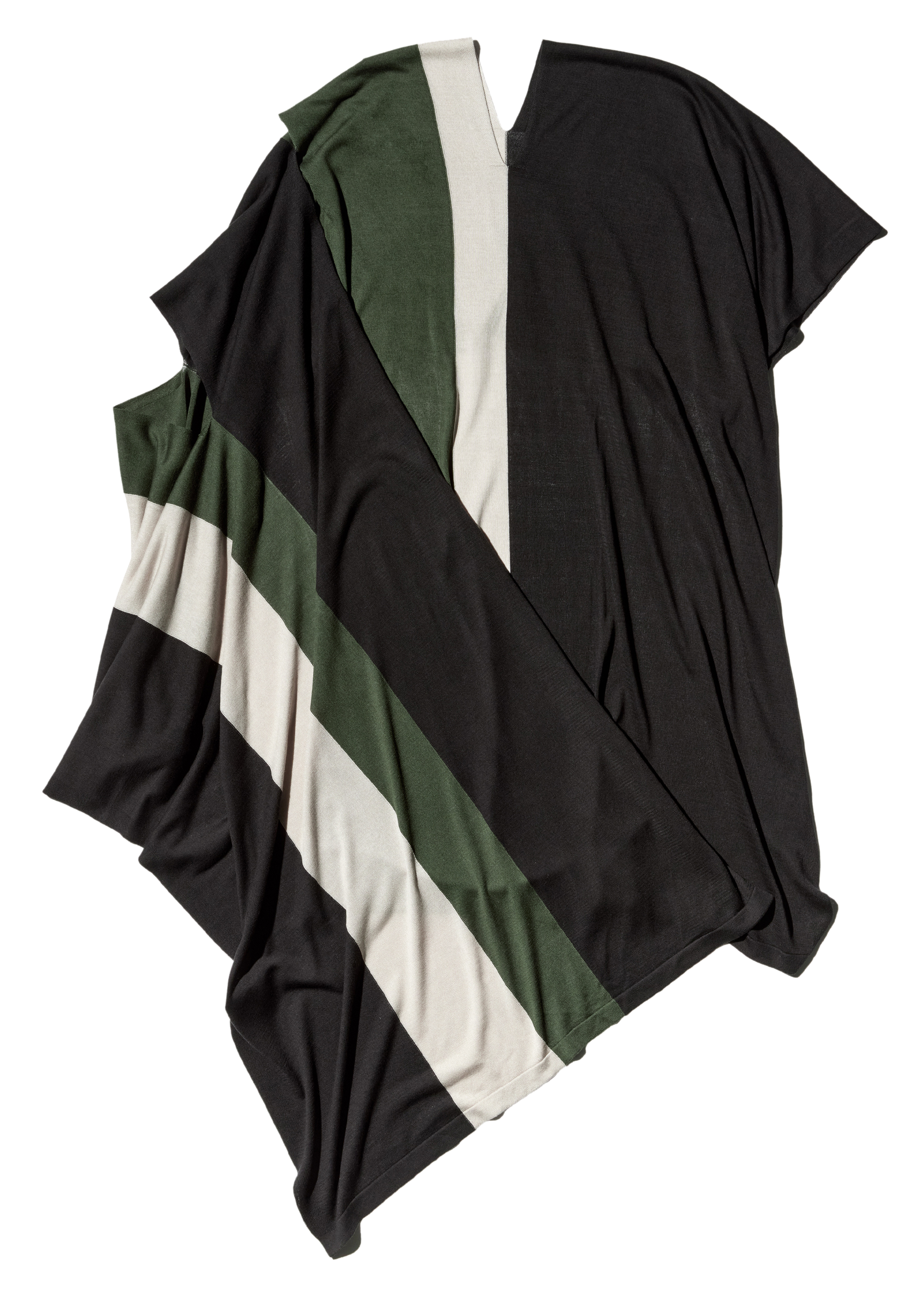 Kiko Kostadinov Accessories SIGO Wide Knit Scarf écharpe Black en Tencel et soie