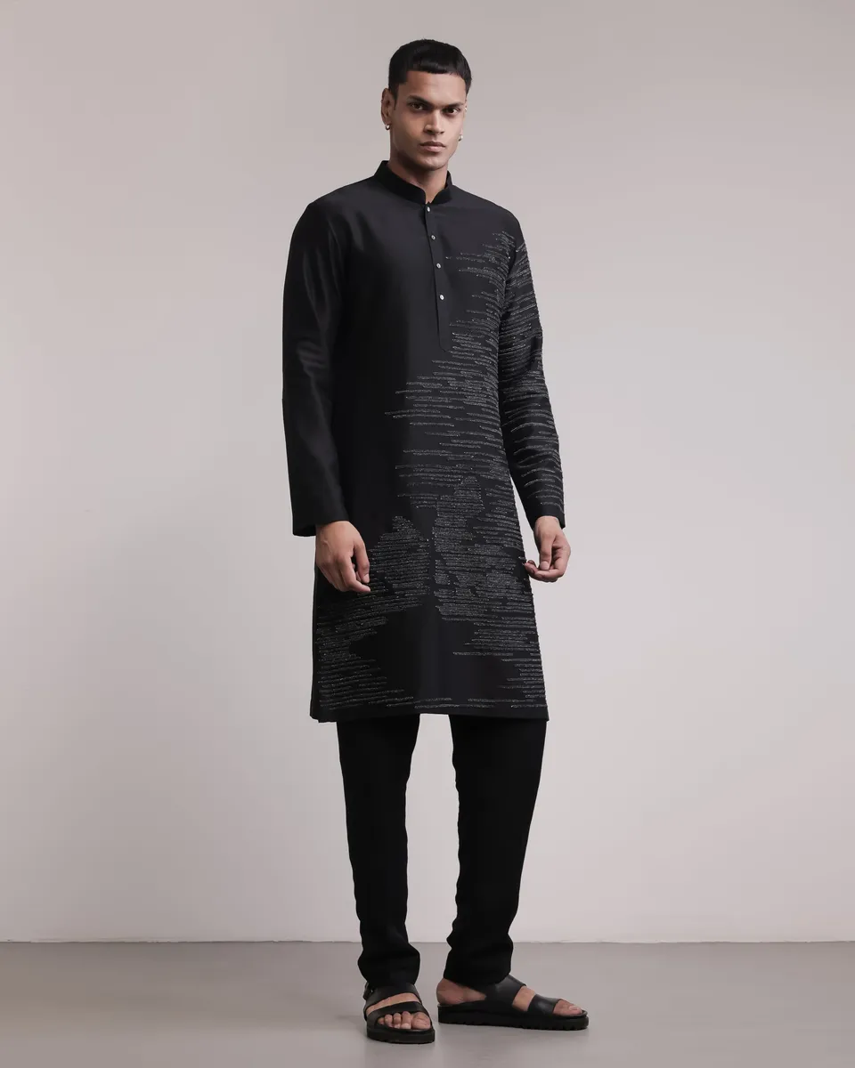 COUNTRYMADE Kurtas Frayed Memories Kurta Set ensemble kurta chanderi soie denim