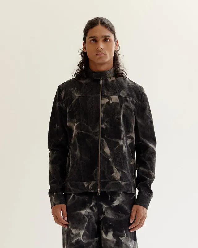 COUNTRYMADE Jackets Reflection Denim Jacket veste en jean imprimé batik