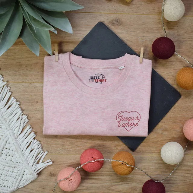 Juste Un T-shirt T-shirts Brodés T-shirt Brodé - Jusqu'à L'amore amour