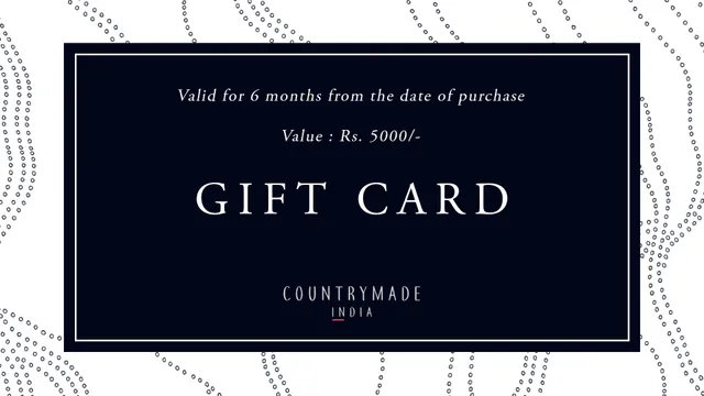 COUNTRYMADE Accessories Countrymade Gift Card carte cadeau 5 000 ₹