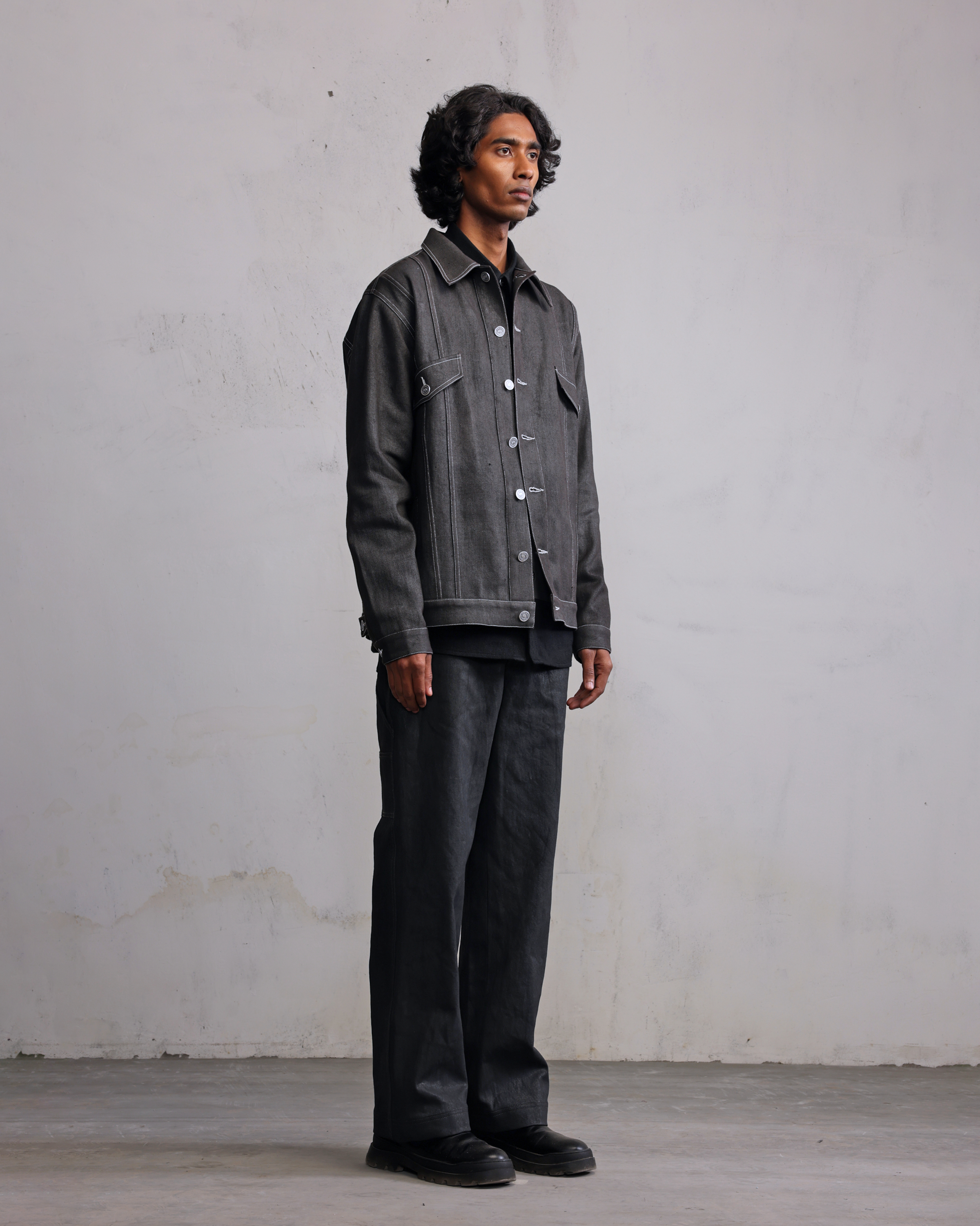 COUNTRYMADE Jackets Silver coated denim jacket veste denim argentée