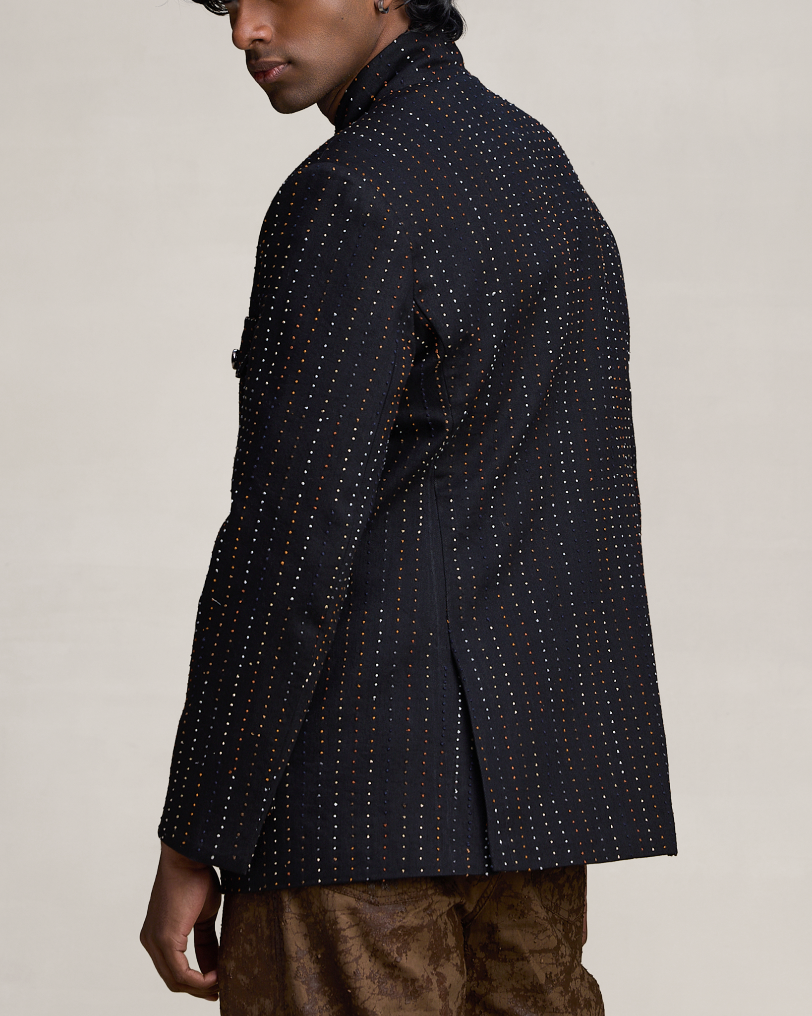COUNTRYMADE Jackets HICKORY IN CHROME BLAZER blazer denim brodé