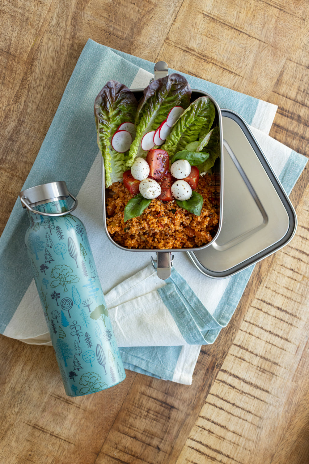Tranquillo Gourde thermos forêt gourde isotherme 600 ml inox