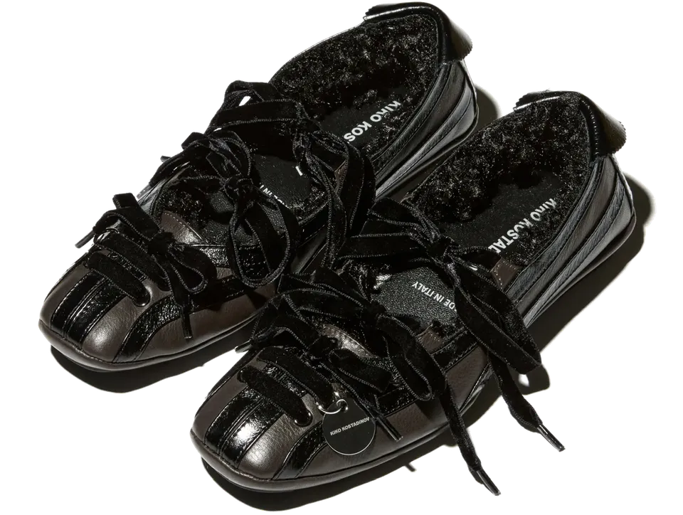 Kiko Kostadinov Shoes LELLA Hybrid Ballerina ballerines Umber / Black