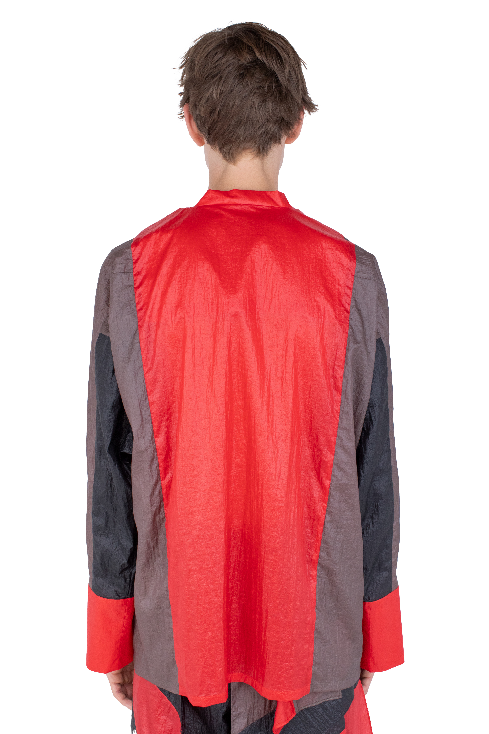 Kiko Kostadinov Tops HERTEL Stripe Pullover pull Crimson en nylon
