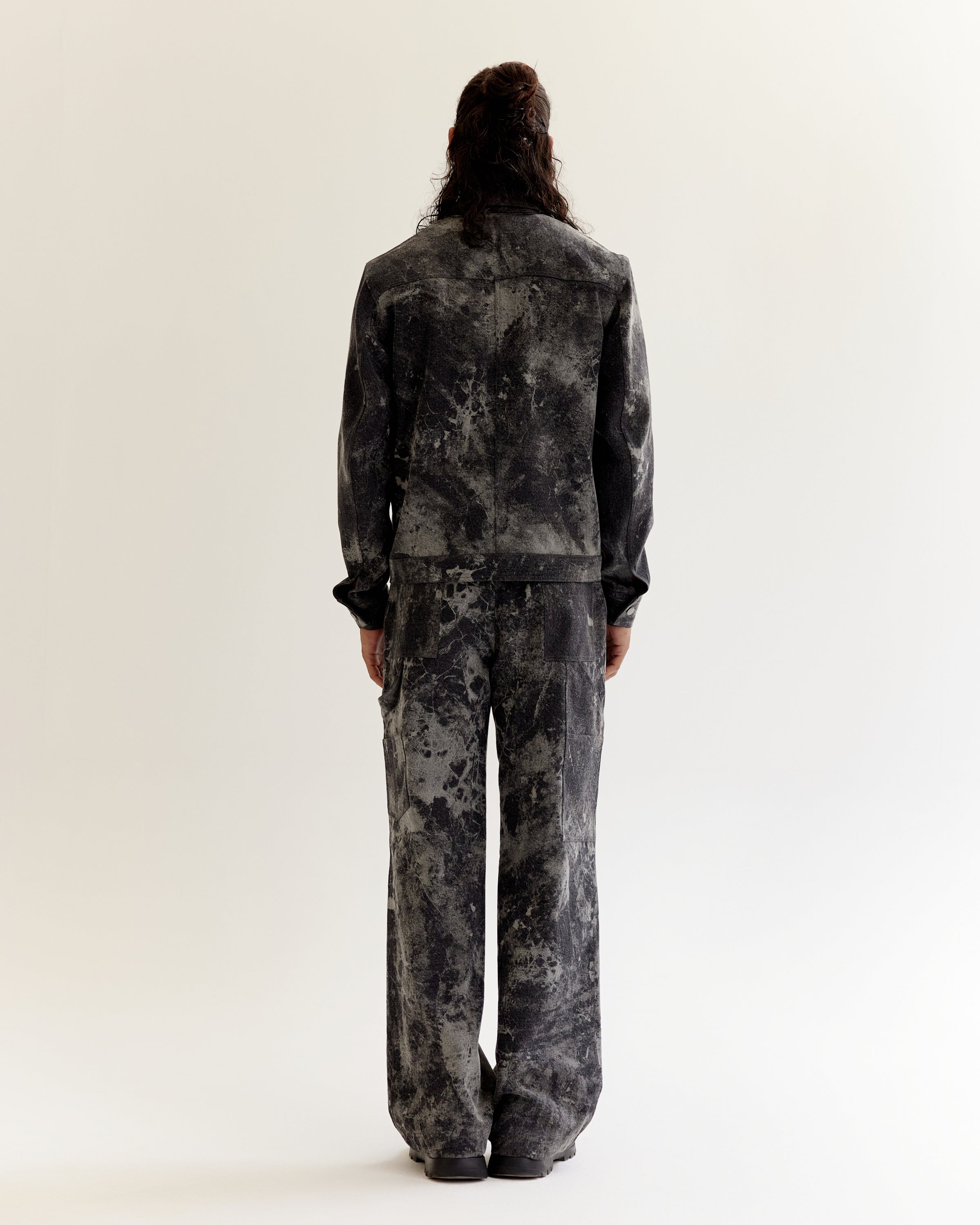 COUNTRYMADE Jackets Skin Textured Batik Denim Jacket veste denim texturée