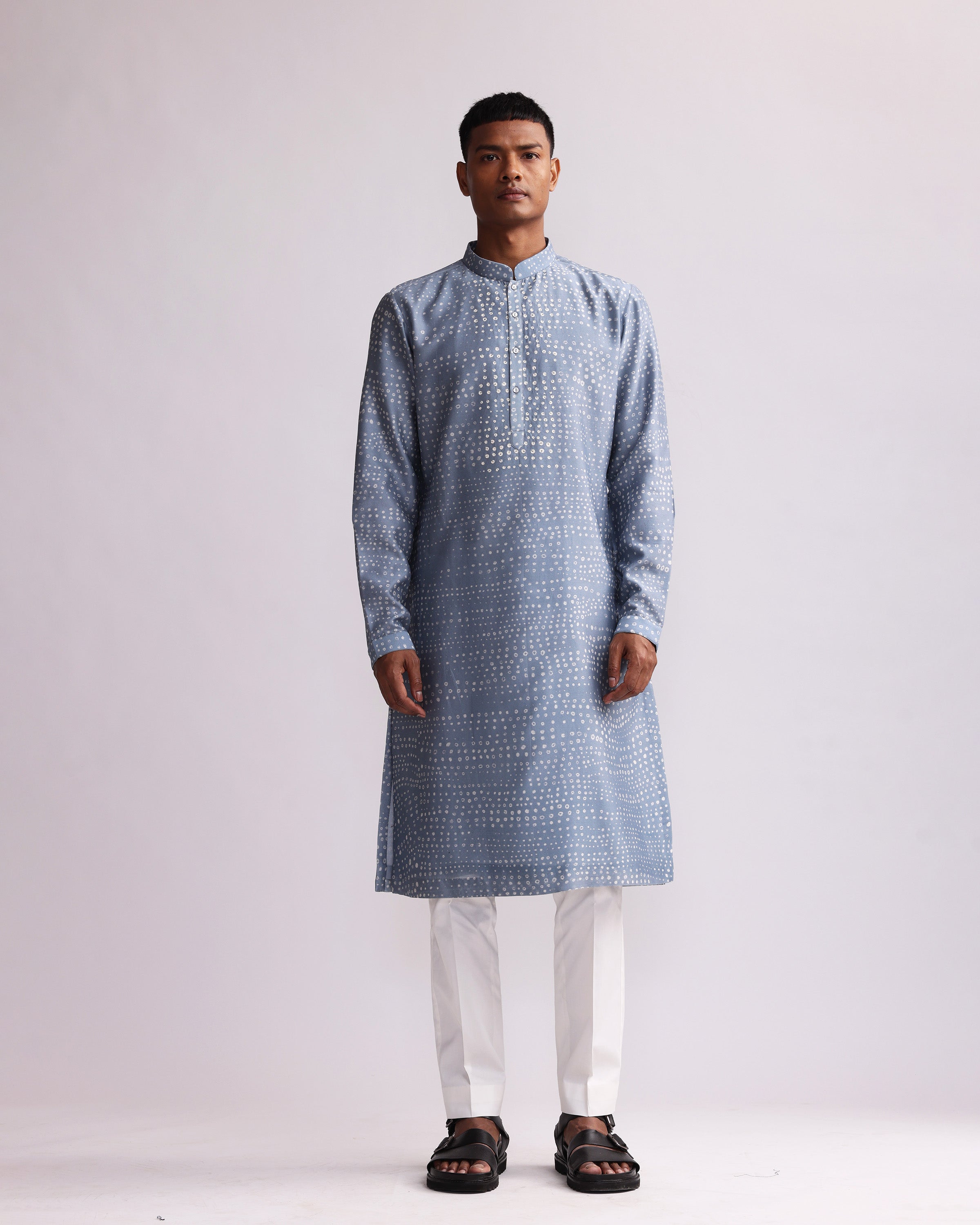 COUNTRYMADE Kurtas ABORIGINAL PRINT KURTA kurta long imprimé en soie