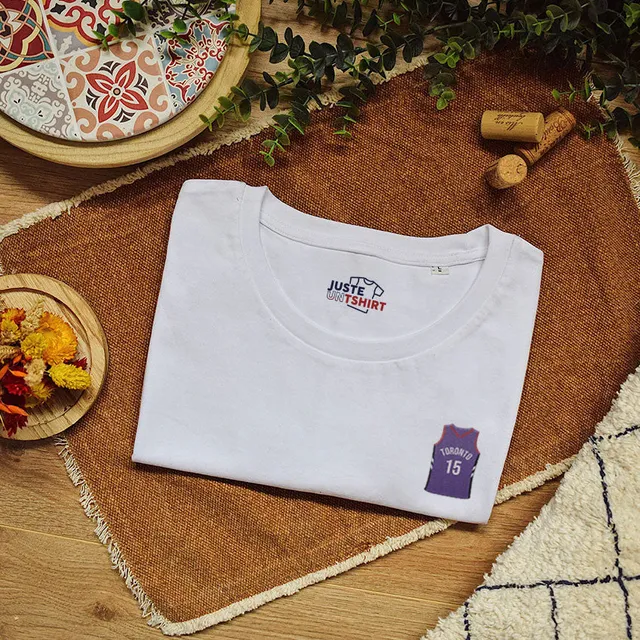 Juste Un T-shirt T-shirts Brodés Toronto Raptors t-shirt basket