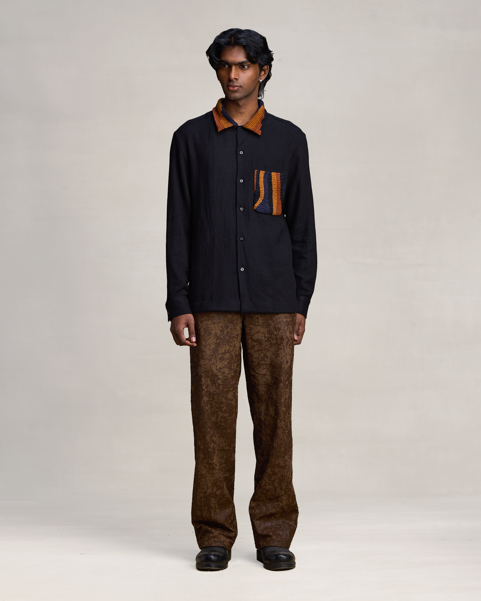 COUNTRYMADE Shirts CROCHET HEATMAP SHIRT chemise col et poche crochet