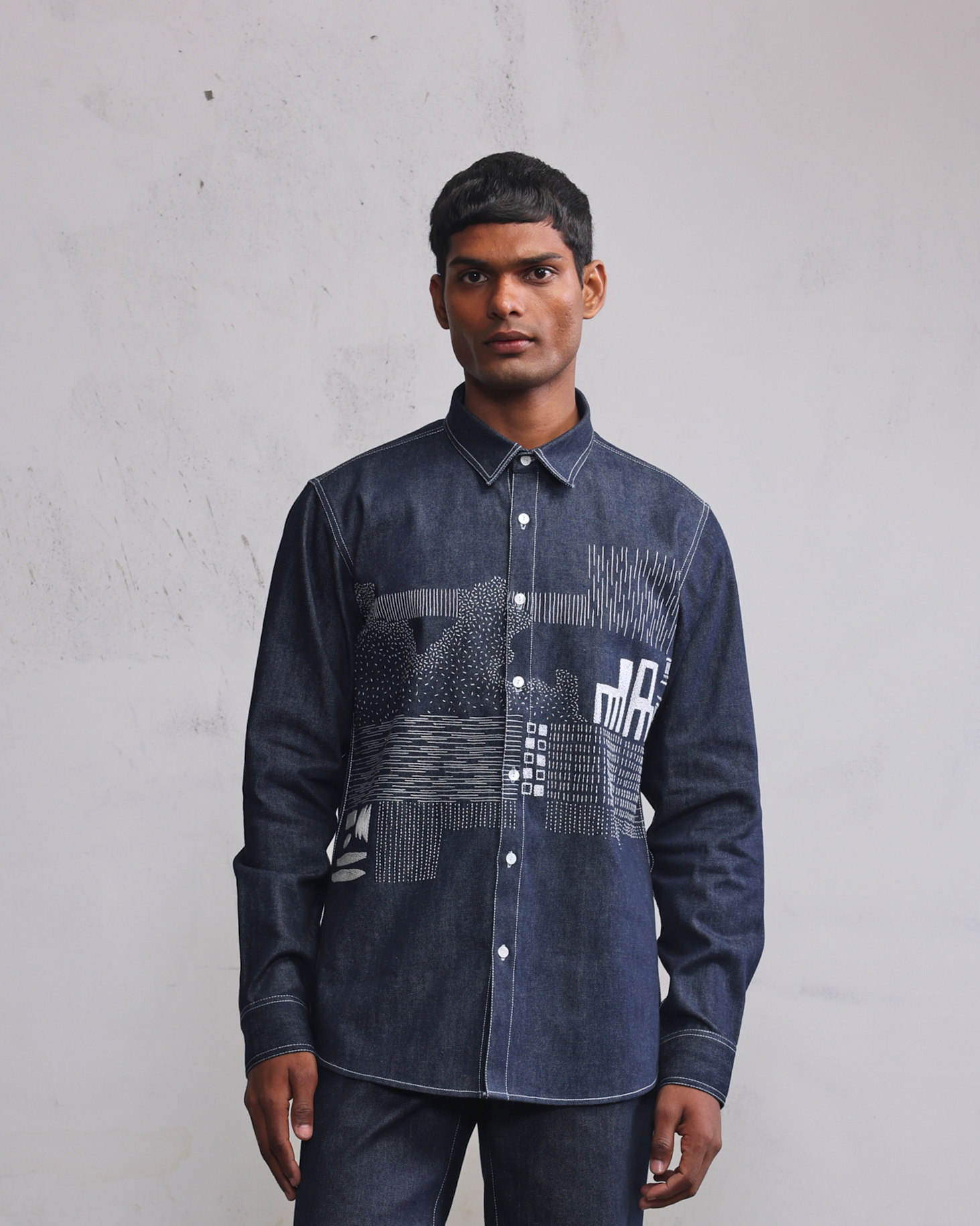 COUNTRYMADE Shirts Morden ruins shirt chemise brodée