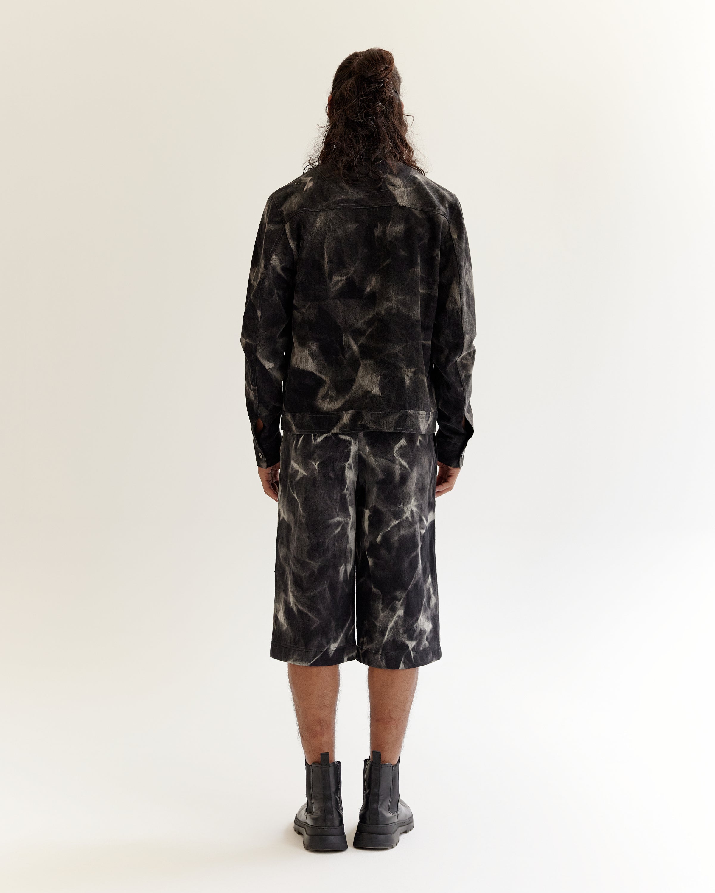 COUNTRYMADE Jackets Reflection Denim Jacket veste en jean imprimé batik