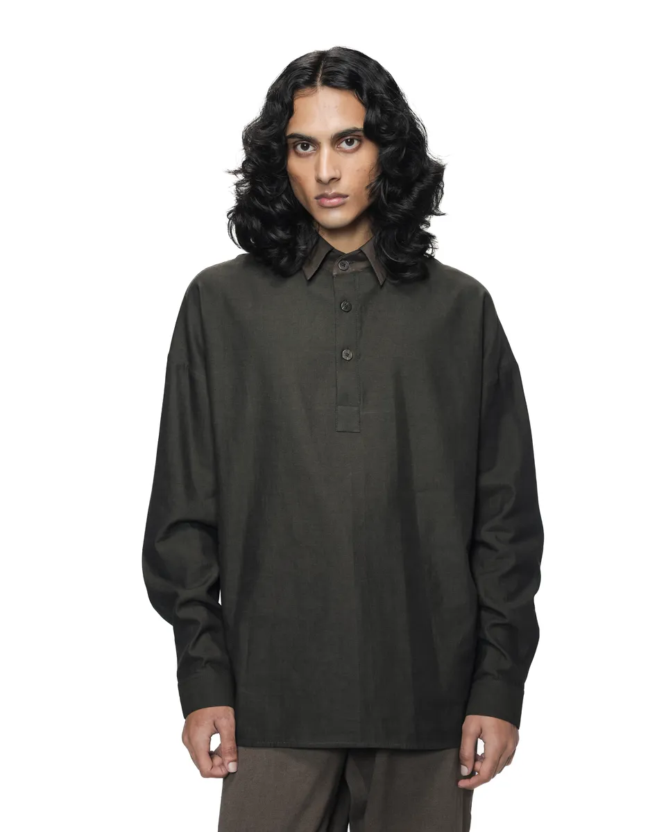 COUNTRYMADE Shirts Half-Placket Work Shirt chemise coton denim légère