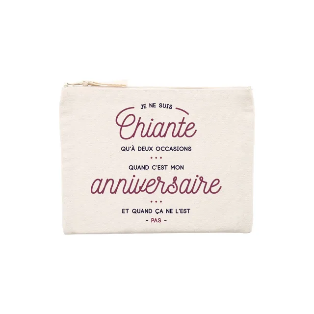 Juste Un T-shirt Pochettes Je ne suis chiante qu'à deux occasions pochette