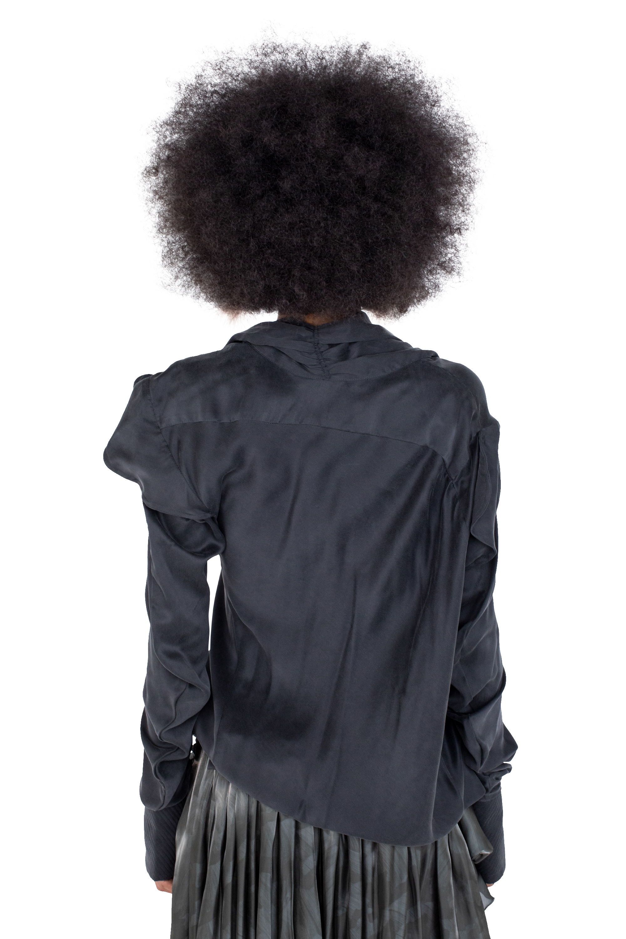 Kiko Kostadinov Tops EVELYN Blouse blouse Sheen Black soie