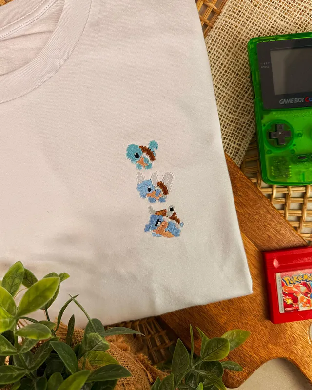 Juste Un T-shirt T-shirts Brodés Carapuce t-shirt brodé coton bio
