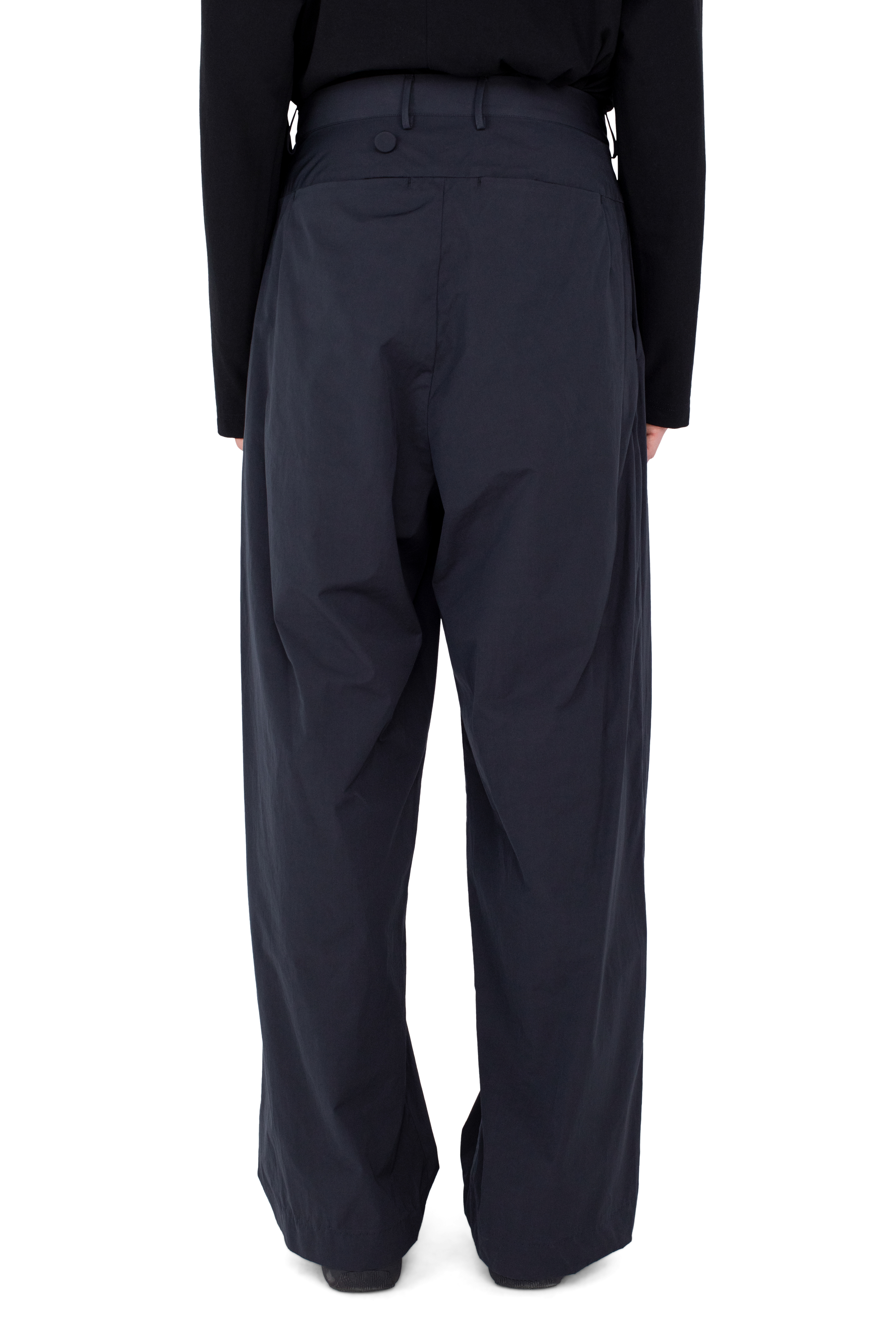 Kiko Kostadinov Bottoms KIPPEL Wrap Trousers pantalon Pitch Black 44-52 nylon