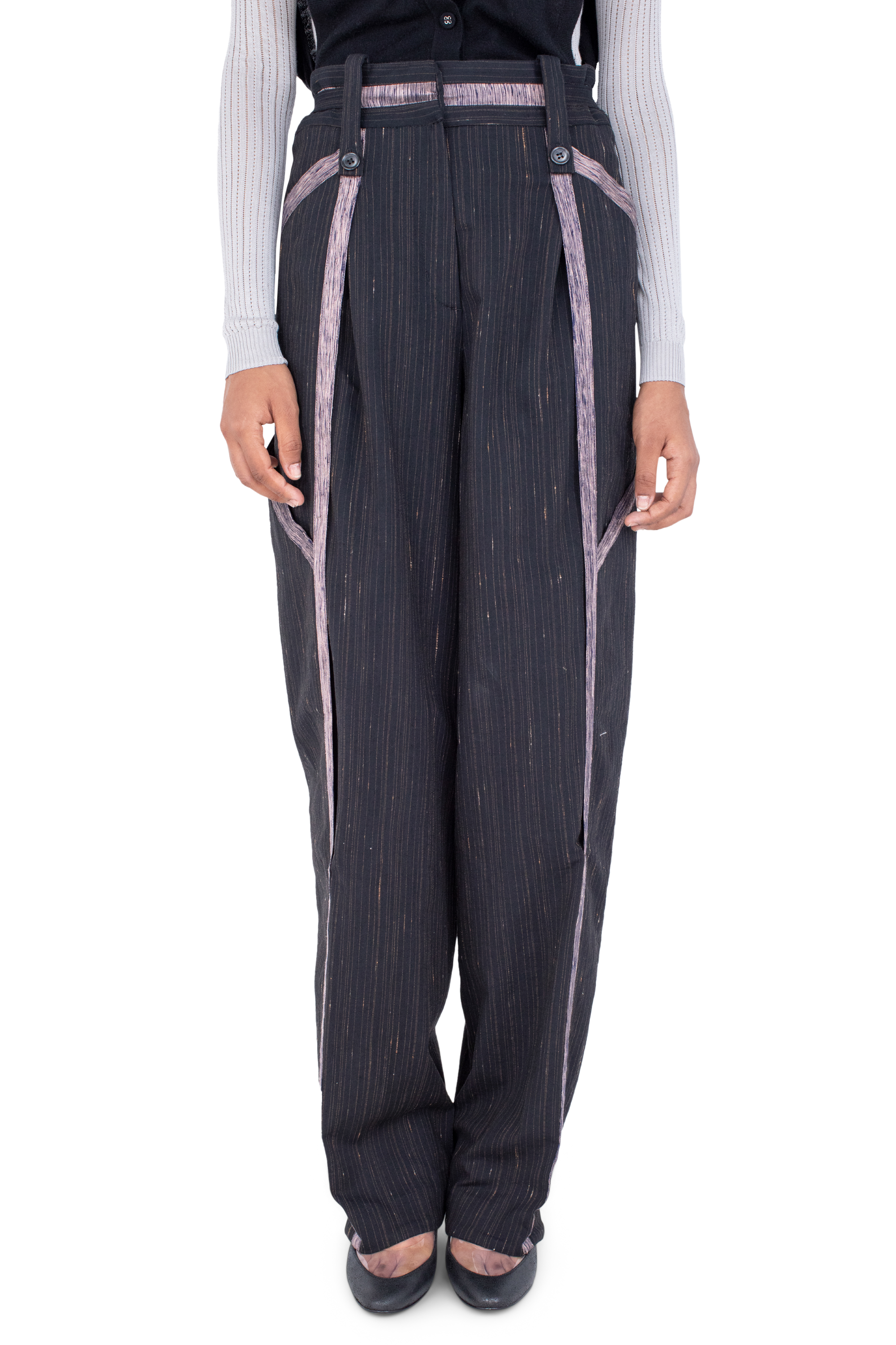 Kiko Kostadinov Bottoms AUDAX Trousers pantalon Charcoal Rose