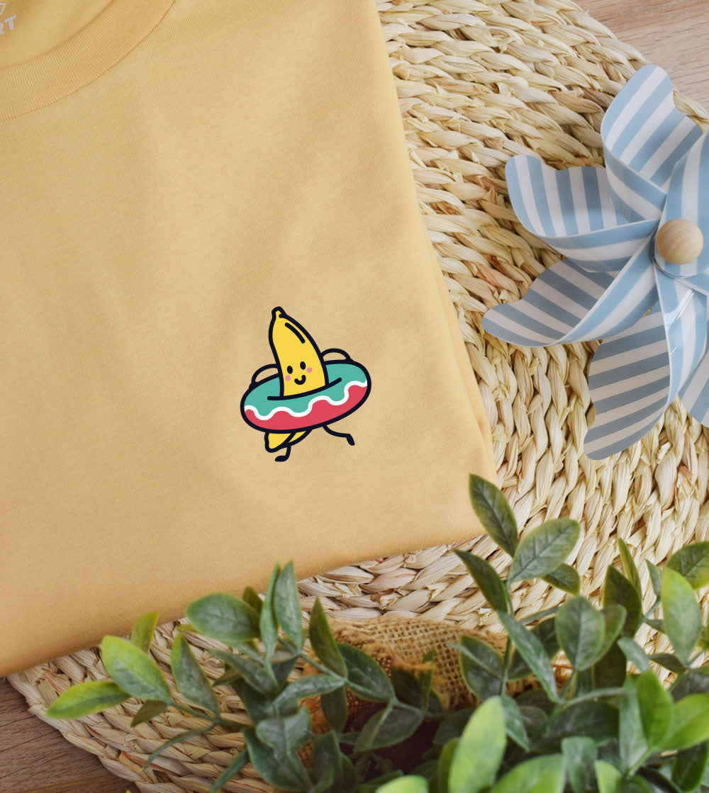 Juste Un T-shirt T-shirts Imprimés Banana Beach t-shirt imprimé blanc coton biologique