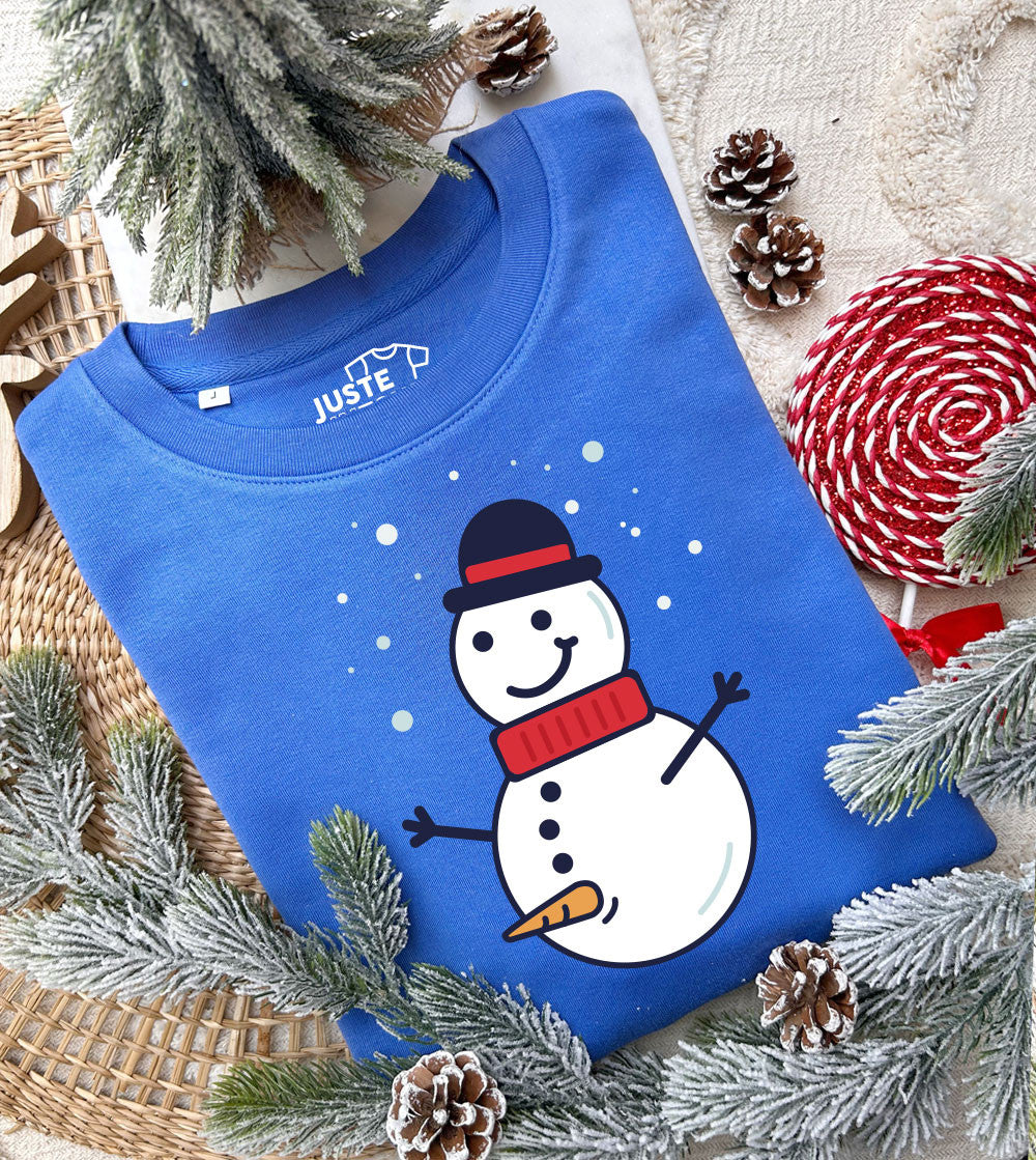 Juste Un T-shirt Sweats Imprimés Bonhomme de neige sweat imprimé